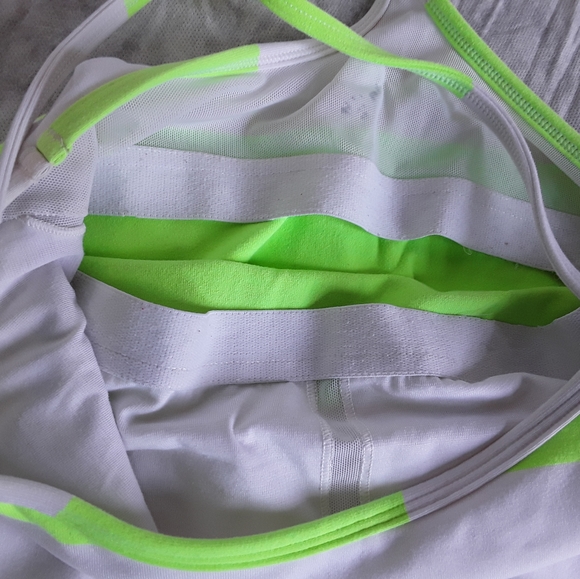 Lululemon Power Y Tank White Stripe Zippy Green - Picture 6 of 10